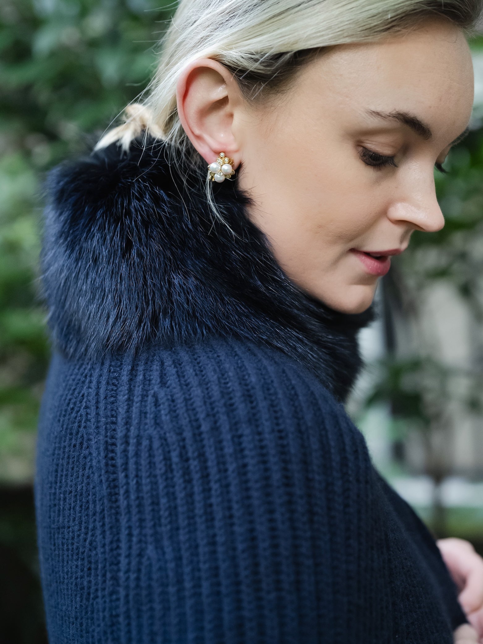 Cashmere and Fur Cape