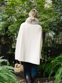 Cashmere and Fur Cape