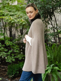 Cashmere and Fur Cape
