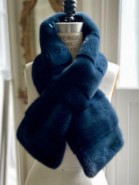Mink Scarf with Hermès Silk