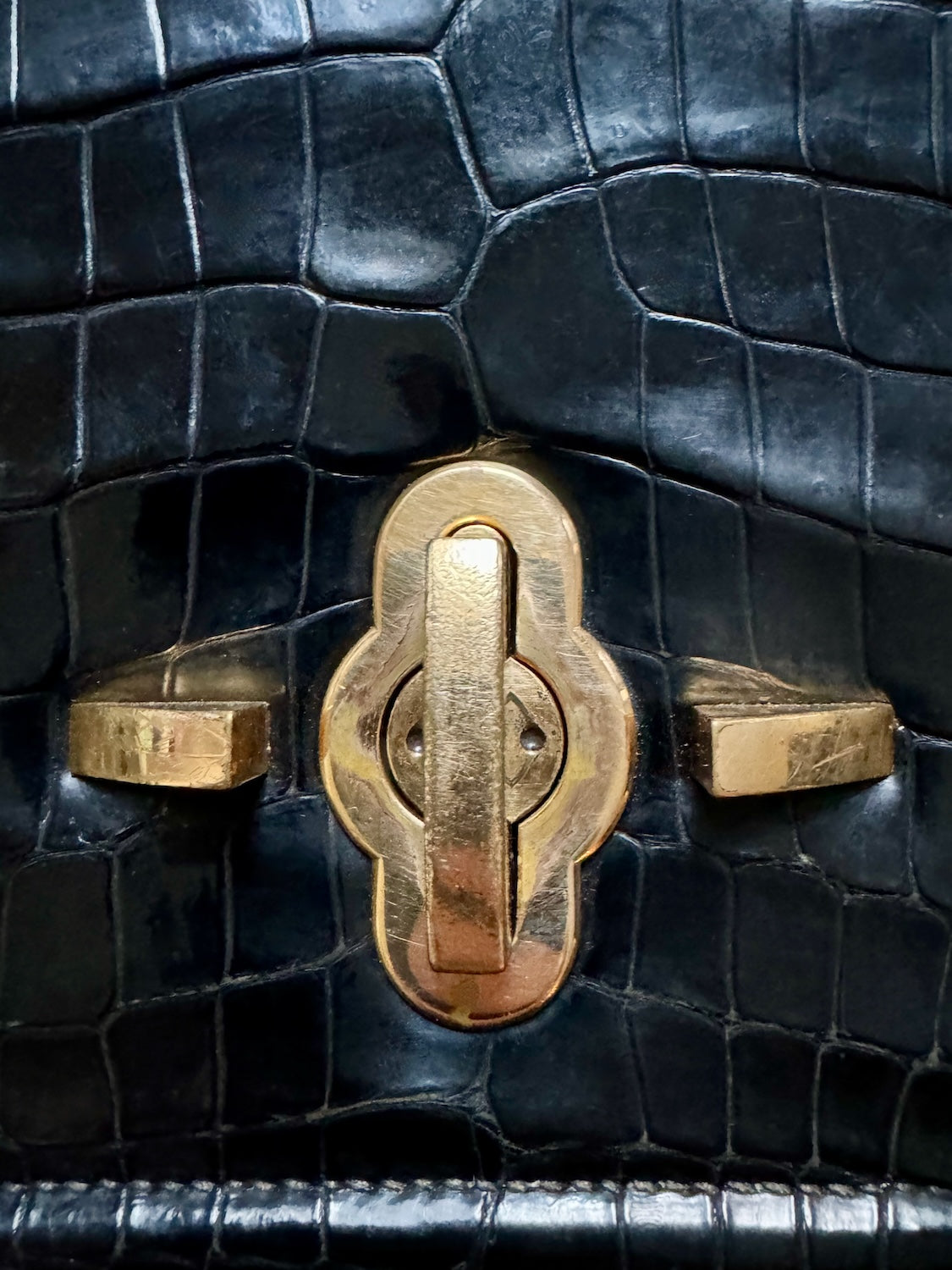 Crocodile Handbag, Hermès Paris, c1940s