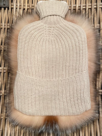 Cashmere and Fox Hot Water Bottle