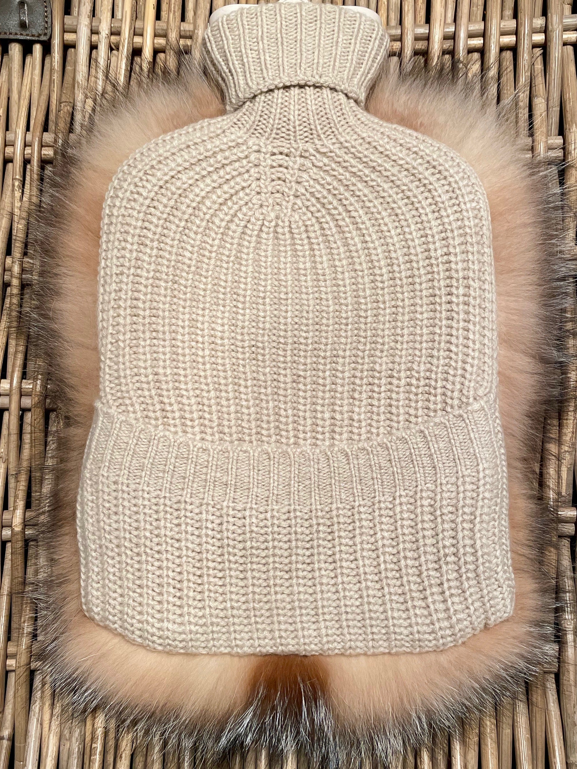 Cashmere and Fox Hot Water Bottle