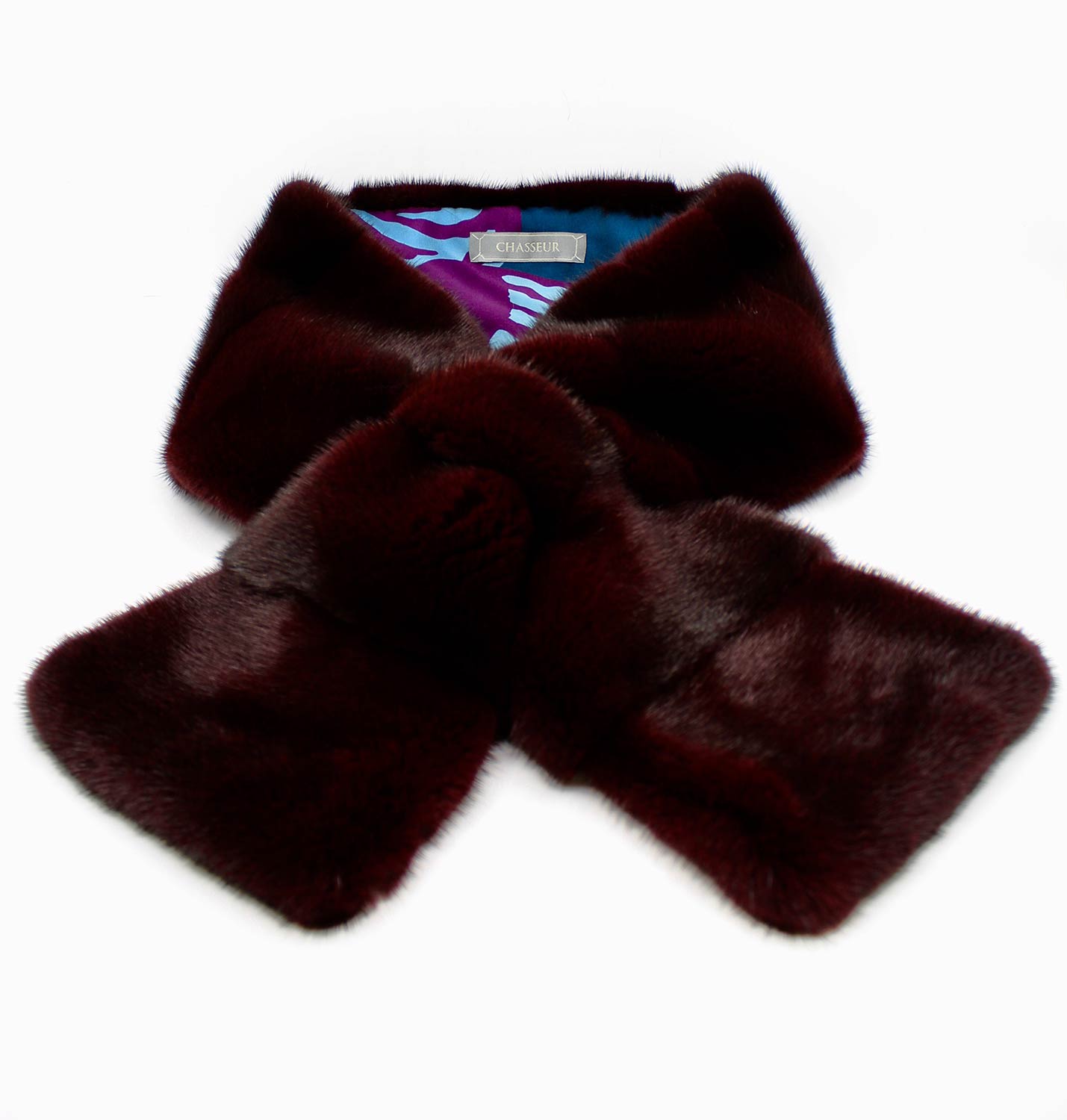 Mink Scarf with Hermès Silk