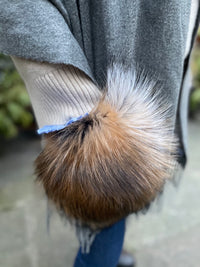 Cashmere and Fox Pocket Shawl