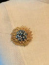 Starburst Rhinestone Brooch, c1960s