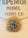 Starburst Rhinestone Brooch, c1960s