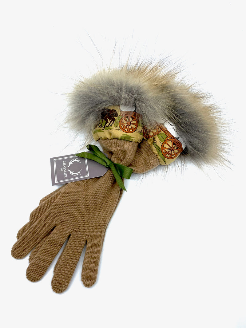 Cashmere Gloves with Fur Cuff – Chasseur NYC