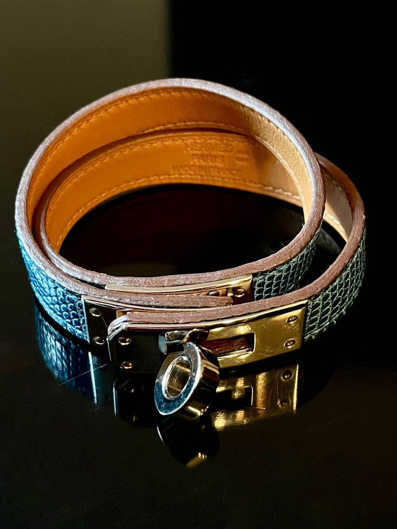 Hermes Kelly Double Tour Leather Bracelet