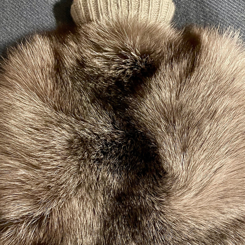 Cashmere and Fox Hot Water Bottle